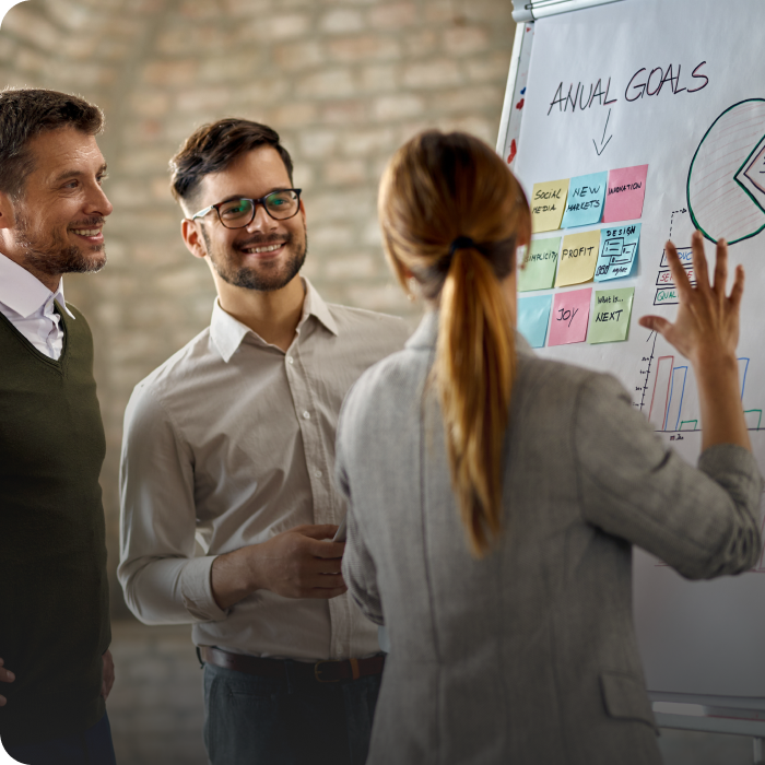 Business team collaborating